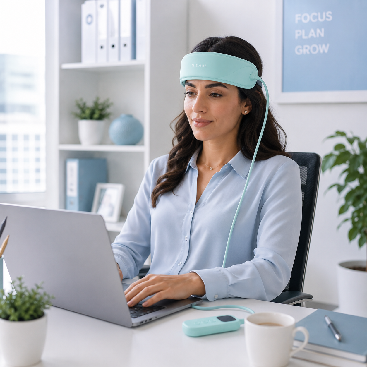 Nidaal Zen™ | Bandeau Massant Chauffant Anti-Stress & Migraine